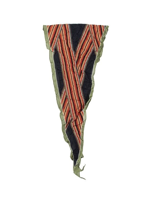 Jacquard Detail Cotton-Silk Scarf