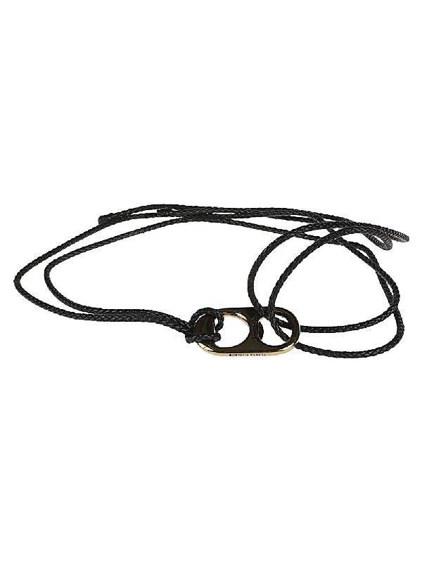 Braided Leather Thin Belt