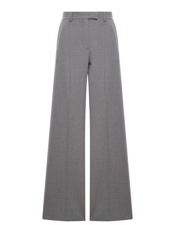 Wool Blend Wide Pants