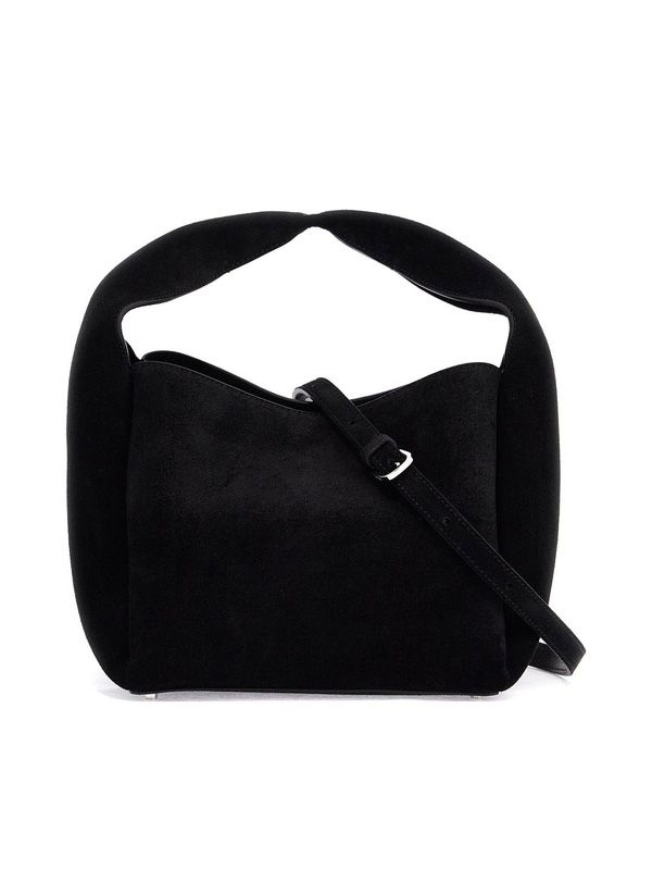 Black Suede Tote Bag