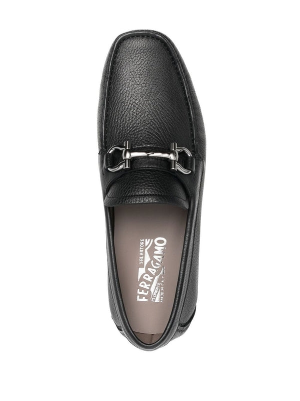 Parigi Gancini Buckle Leather Driving Shoes