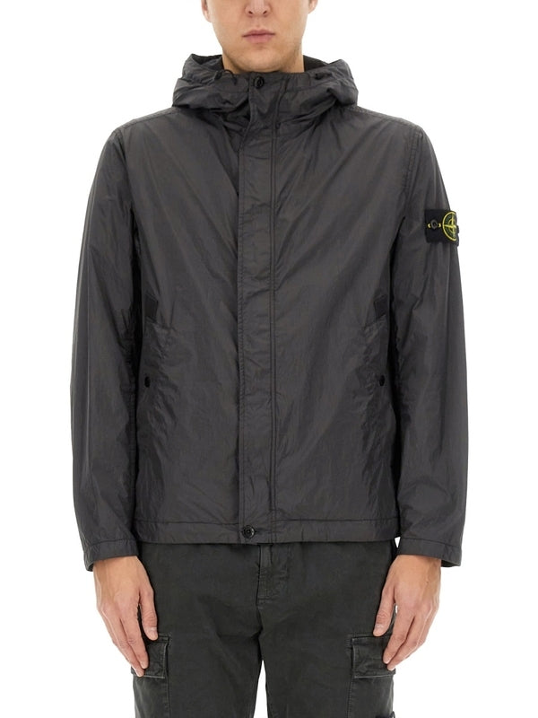 Wappen Patch Nylon Hooded Jacket