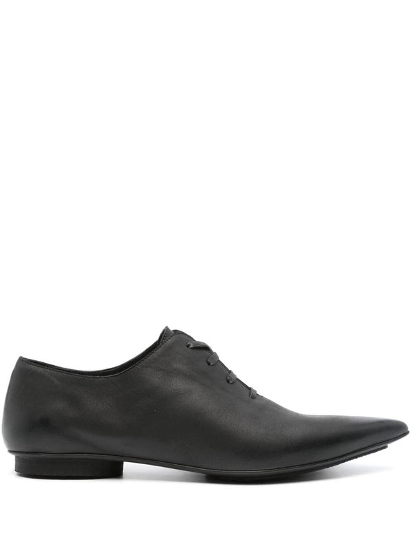 Point Toe Leather Derby Shoes