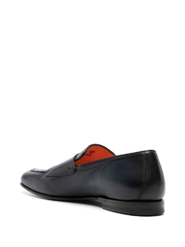 Leather Monk Strap Shoes