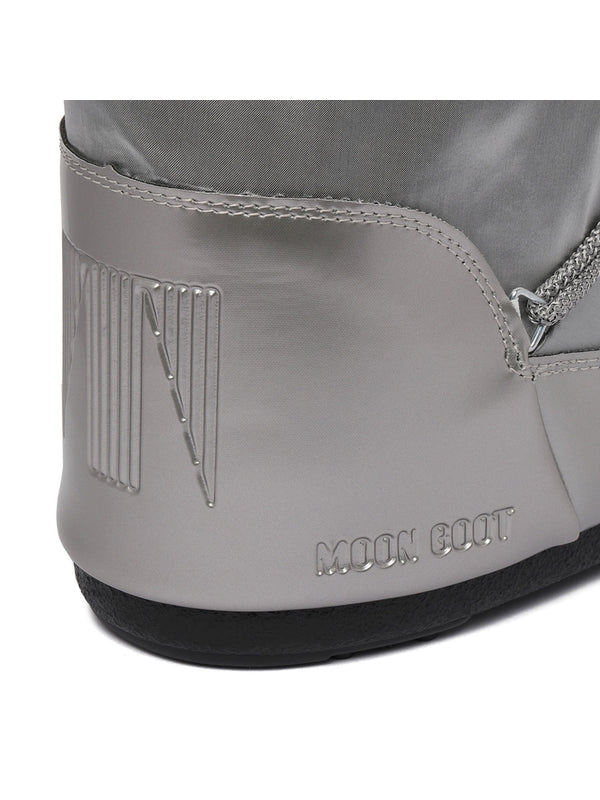 Moon Boot Silver Middle Boots