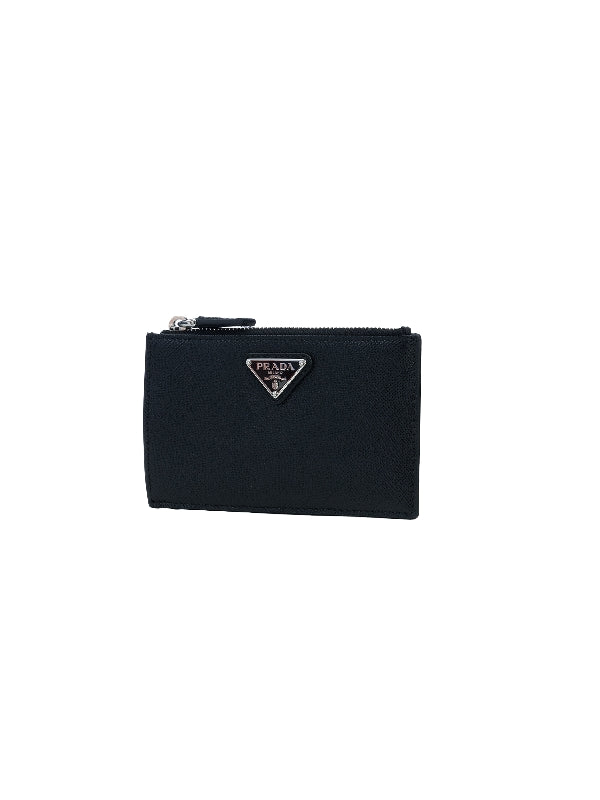 Triangle Logo Saffiano Card
  Wallet