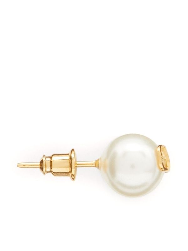 V Logo Pearl
  Stud Earrings