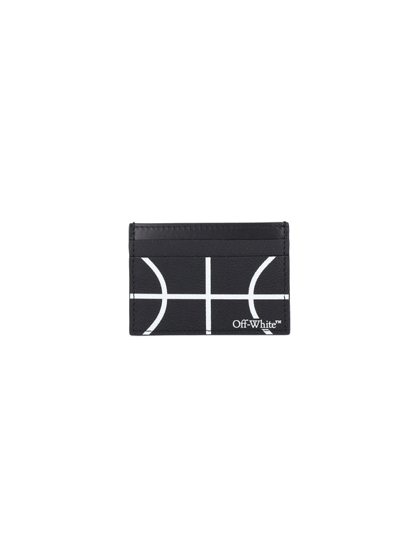 Basket Logo Leather Card Wallet