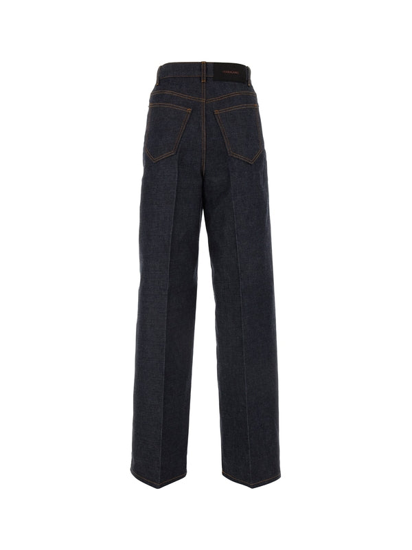 Wide Straight Denim Pants
