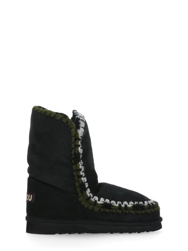 Eskimo Overstitch Suede Ankle Boots