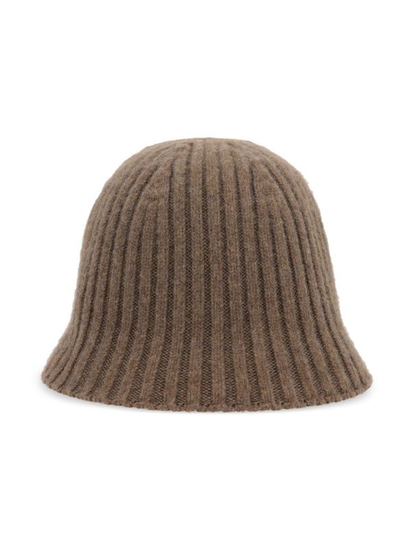 Cashmere Blend Rib Bucket Hat