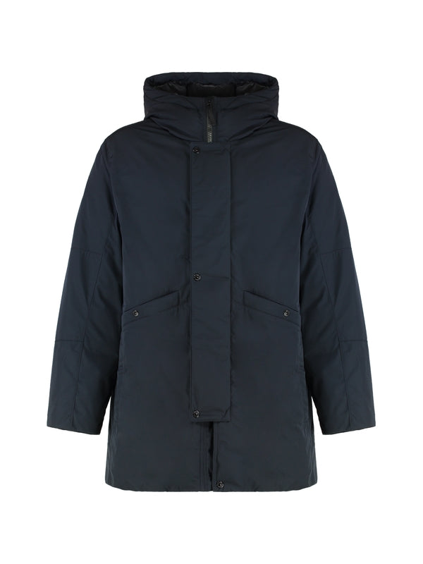 Wappen Patch Navy Hoodie Parka