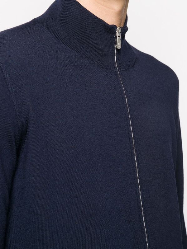 Wool Cashmere
  Zip-Up Cardigan