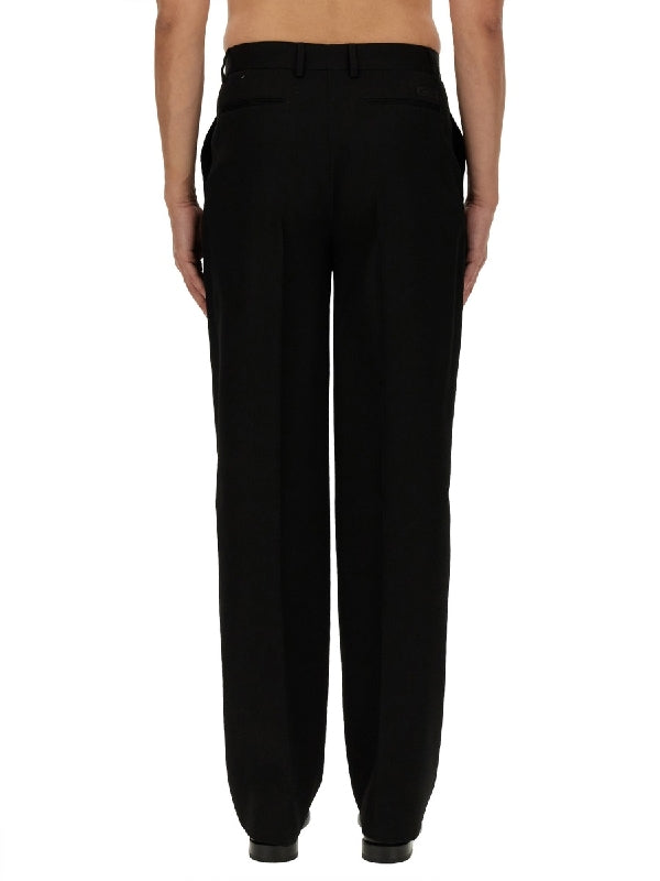 Black Wool Tailored Pants