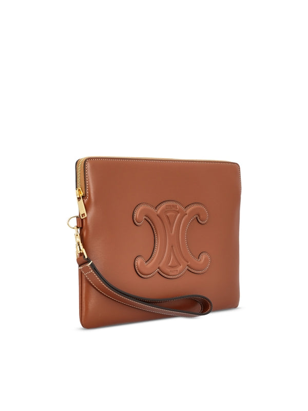 Triomphe Leather Small Clutch