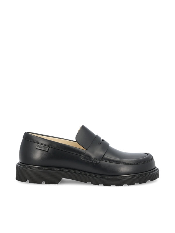 LOEWE - Logo Label Penny Loafers - Jente