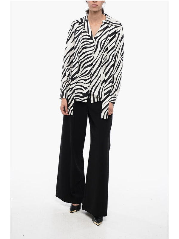 Animal Pattern Silk Shirt