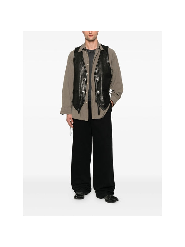 Ann Demeulemeester Black Vests