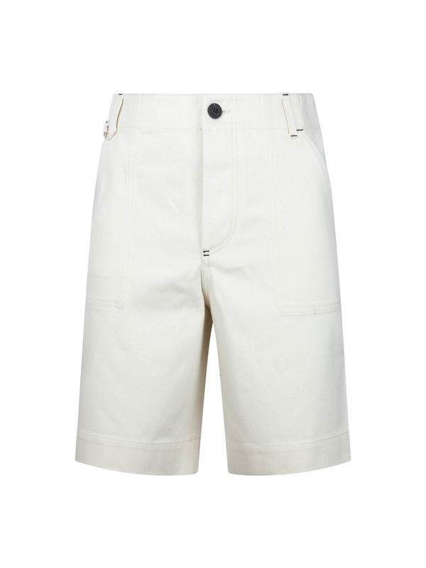 Back Logo Embroidery Cotton Shorts