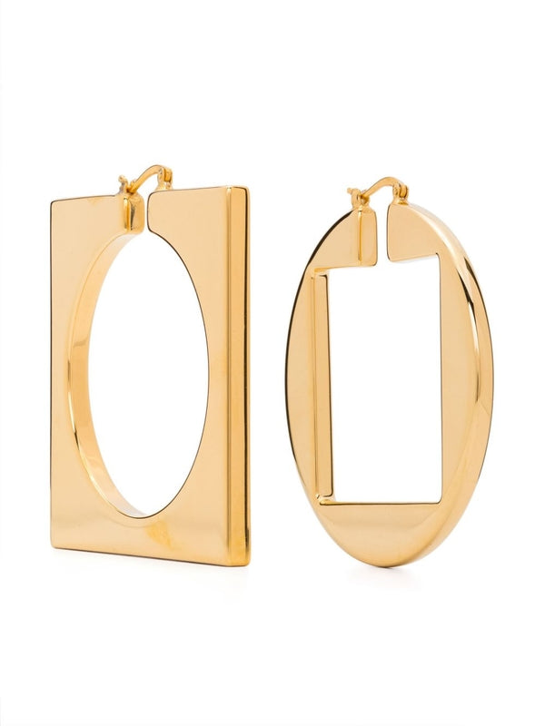 Rond Carre Hoop Earrings