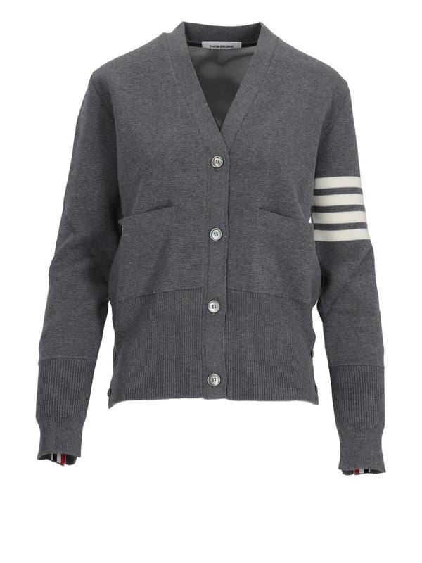 4-Bar RWB Patch Wool Cardigan