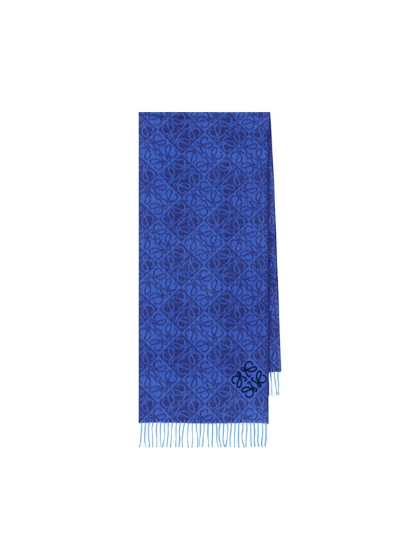 Anagram Logo Pattern Wool Cashmere Muffler