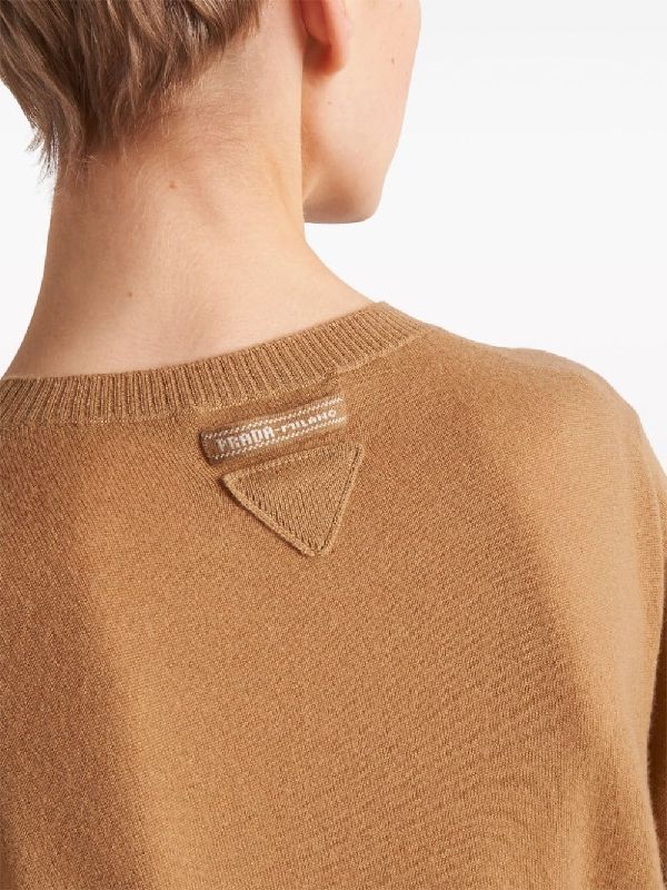 Back Triangle Logo Cashmere Knit