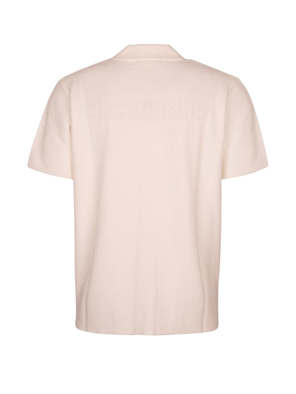 Back Logo Embroidered Viscose Nylon Polo Shirt