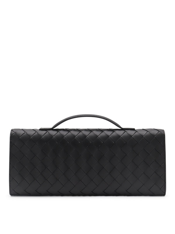 Bottega Veneta Andiamo Black Clutch Bag