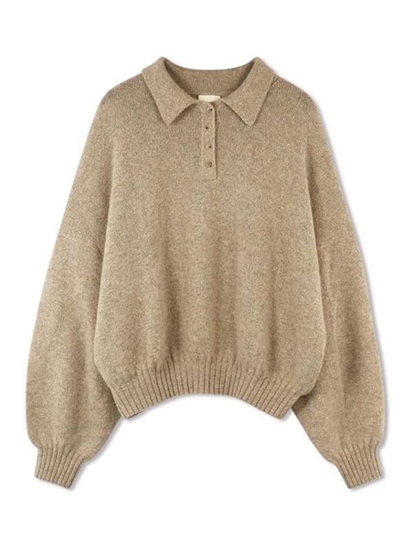 Rene Cashmere Polo Knit