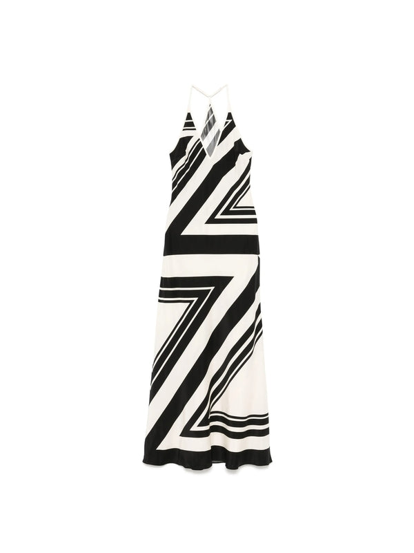 Sir. Black White Long Dress
