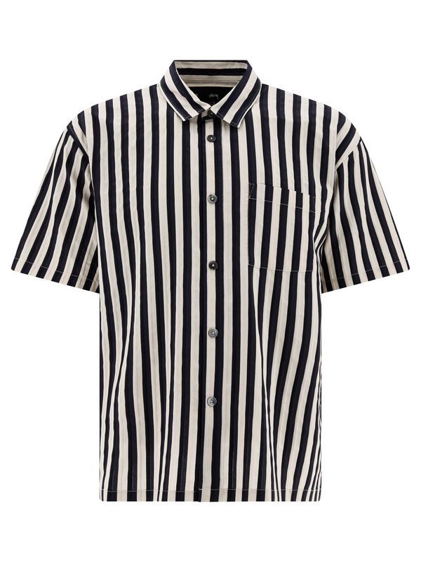 Stripe Pattern Pocket Shirt