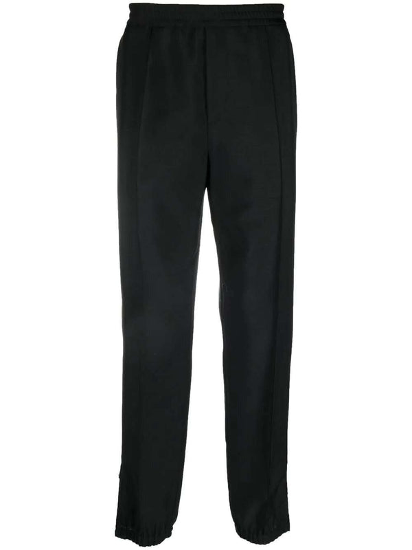 Ankle Zipper Mohair Wool Track Pants