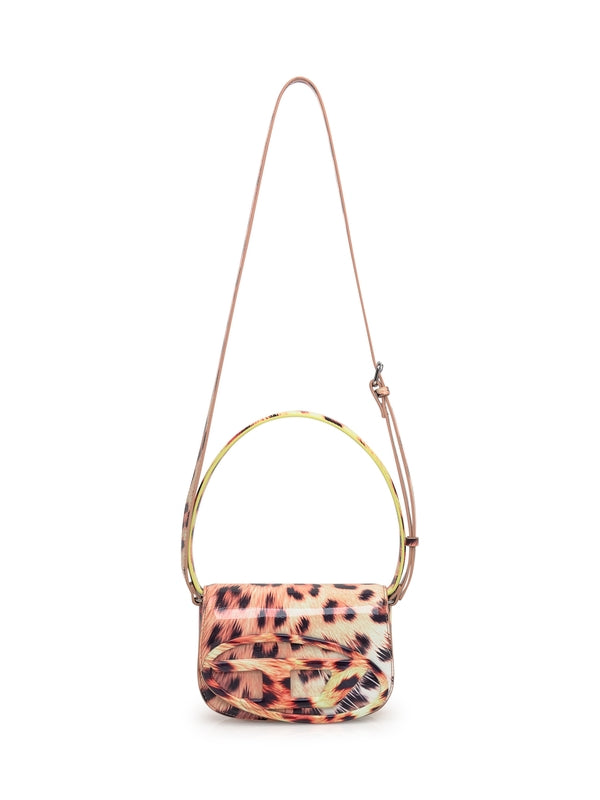 1dr Logo Leopard Pattern Tote Bag