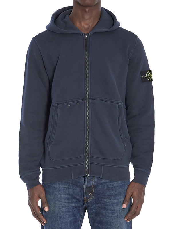 Wappen Patch Cotton Hoodieed Zip-up