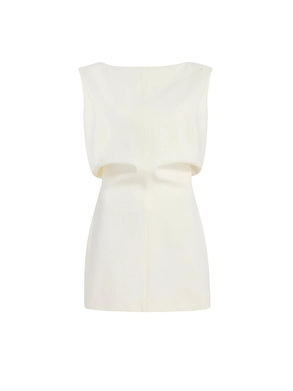 Khaite Ivory Mini Dress