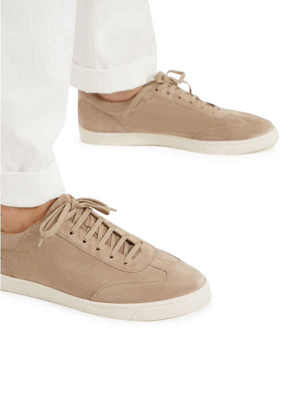 Beige Suede Sneakers