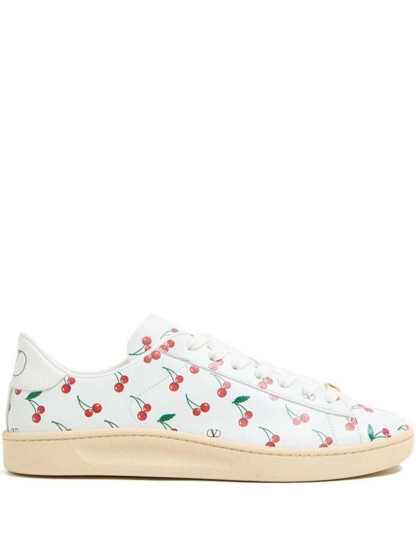 Valentino White Low Top Sneakers