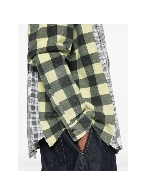 Panel Check Pattern Shirt