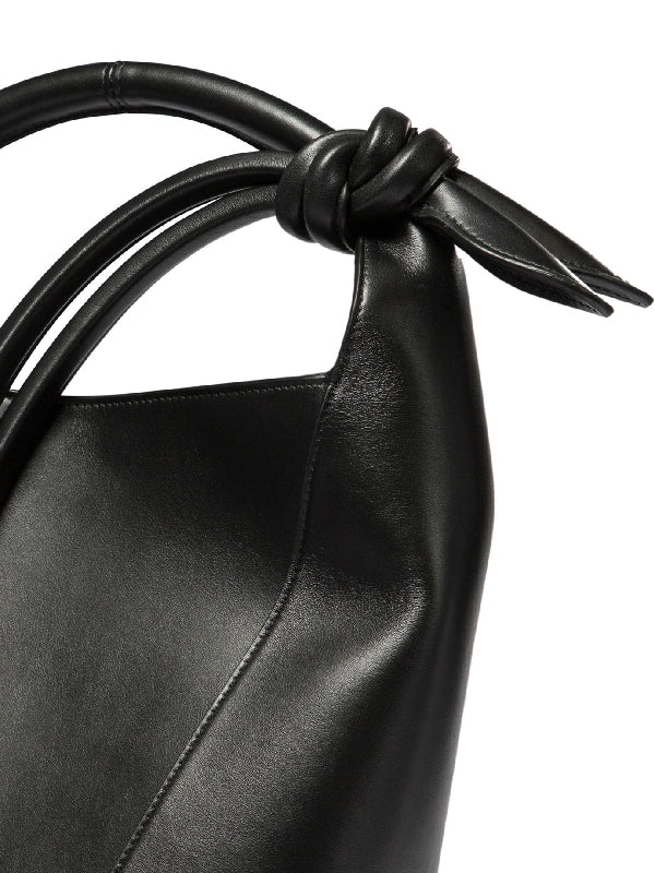 Tourni Knot Leather Bucket Bag