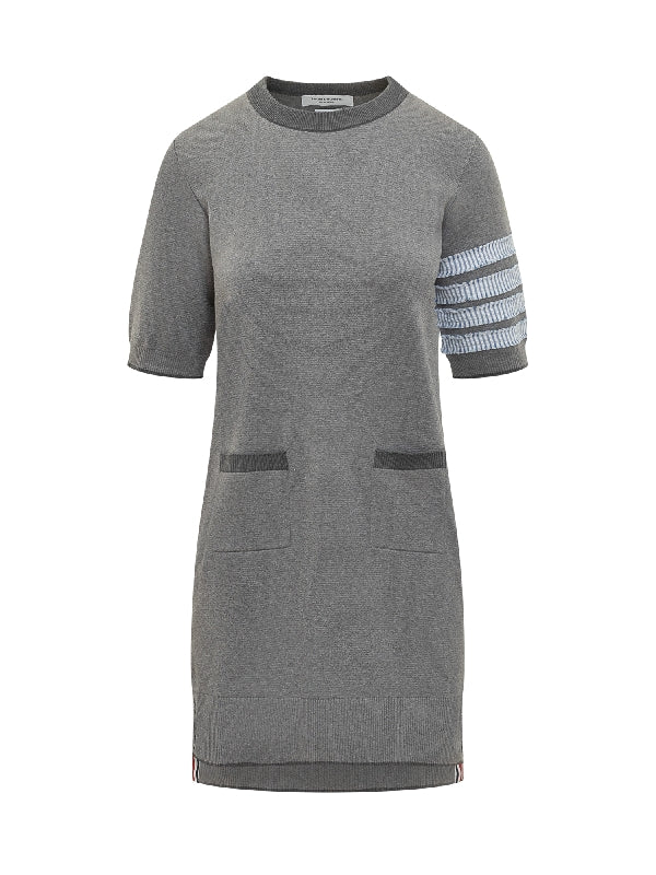 4-Bar Knit Mini Dress