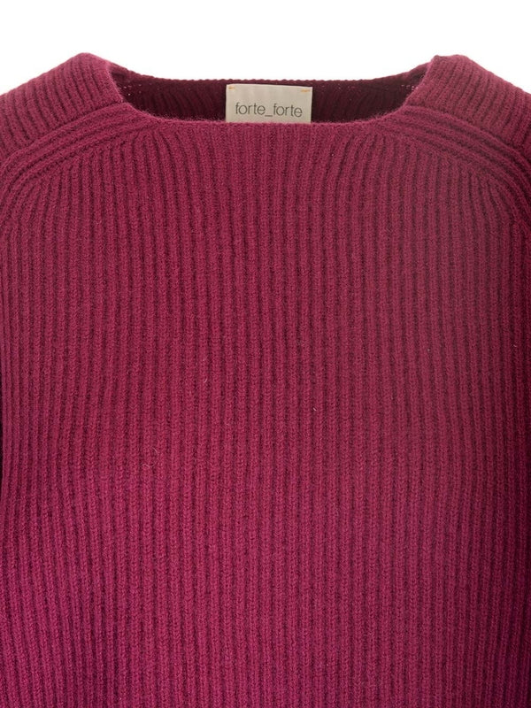 Wool Cashmere Ribbed Sweater