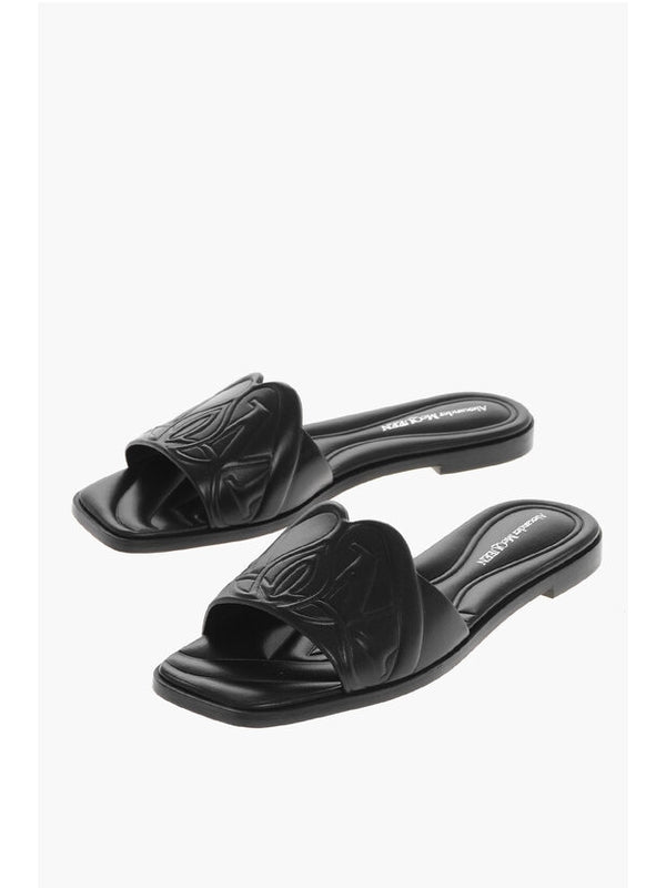 Alexander Mcqueen Black Slides