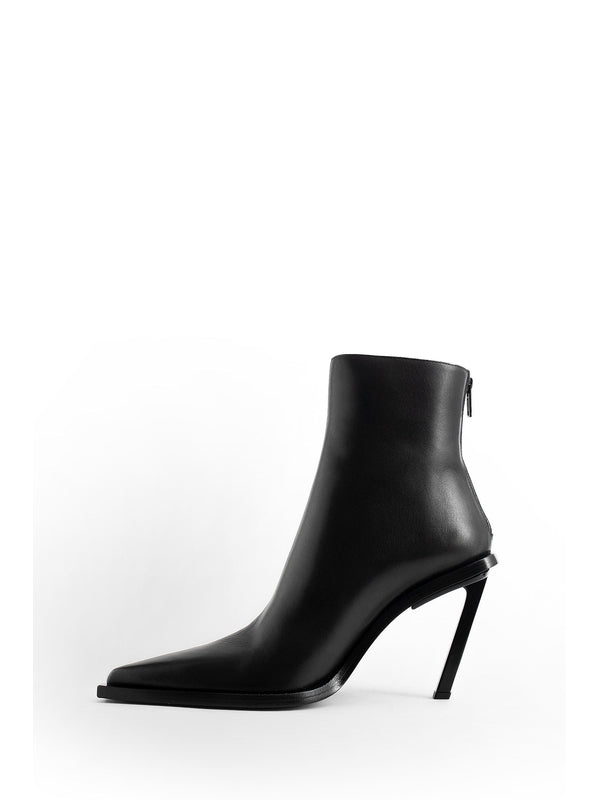 Anic Leather Ankle Boots Heel