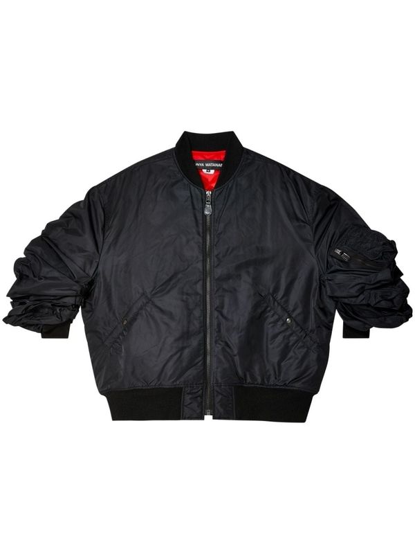 Oversized Nylon Bomber