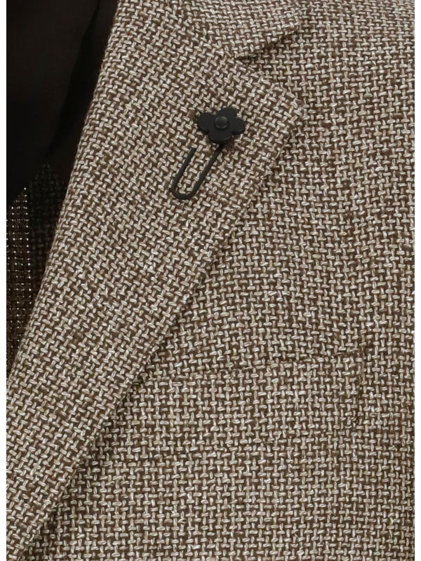 Boutonniere Check Single Jacket