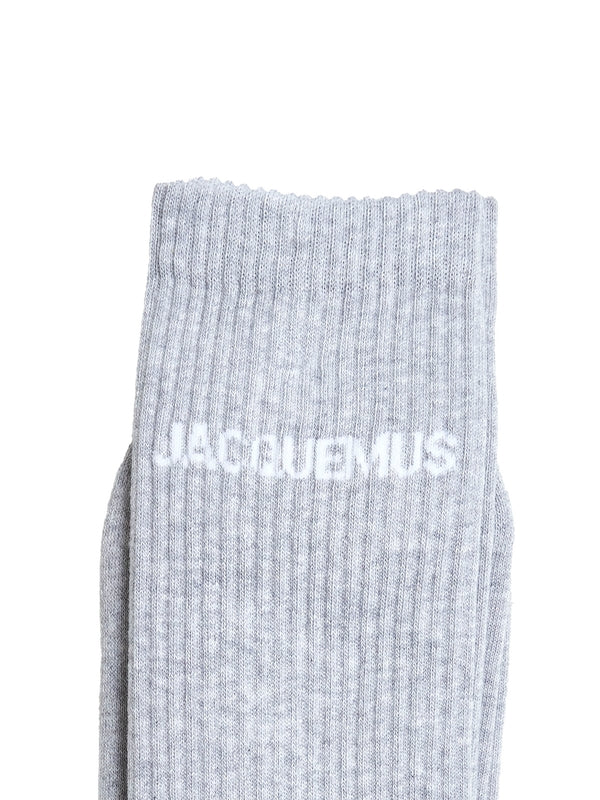 Logo Jacquard High-Top Socks