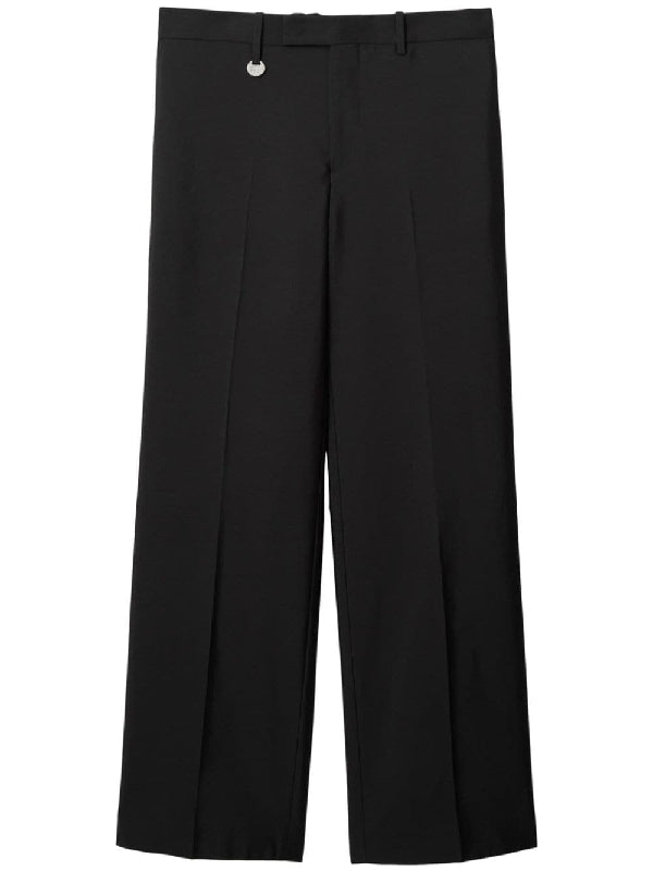 Wool Silk Tailored Pants