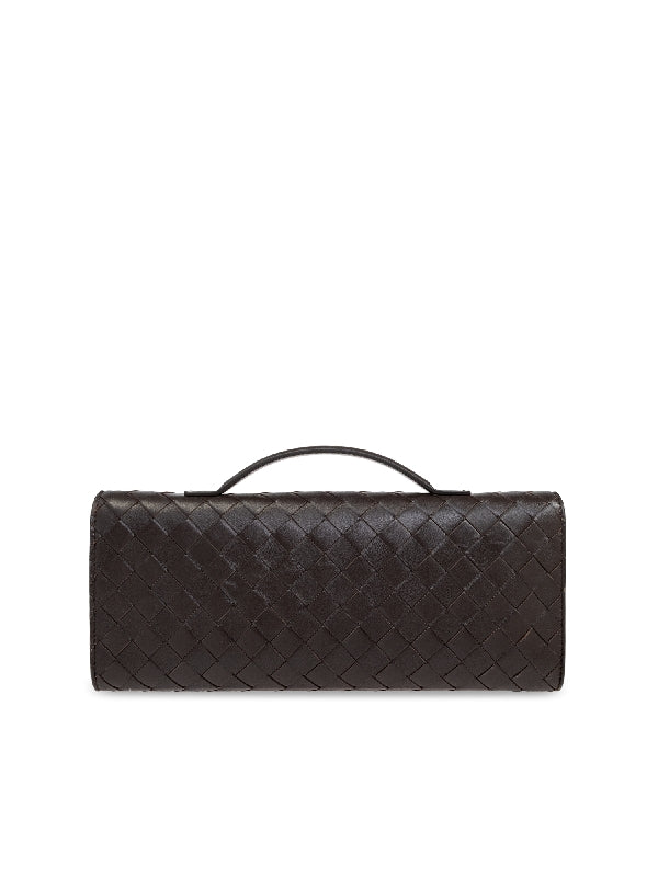 Andiamo Top Handle Leather Clutch Bag