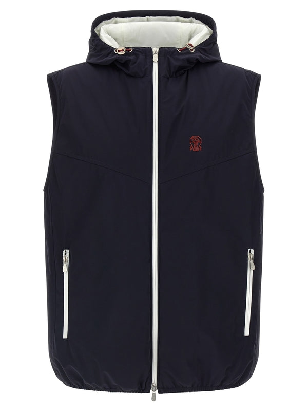 Brunello Cucinelli Navy Vests